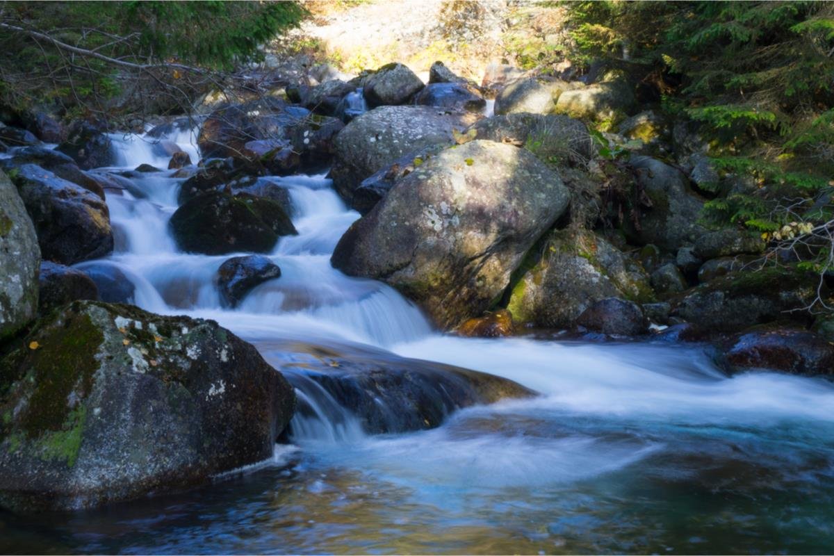Beautiful Stream Flowing Over Rocks - but How to Get Fresh Water While Camping