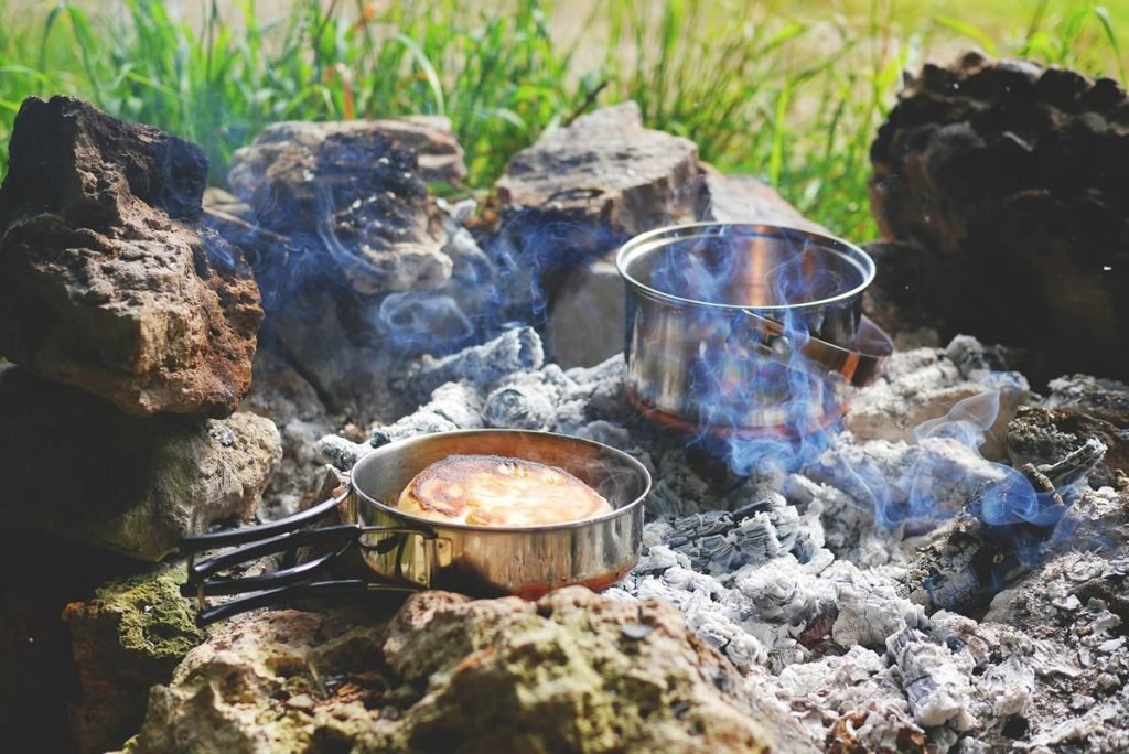 Normal Pans on Campfire embers